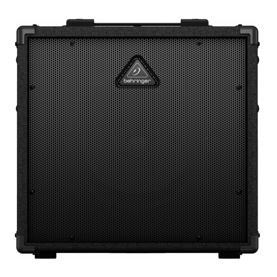 BEHRINGER ULTRATONE K3000FX QUICK START MANUAL Pdf Download ManualsLib