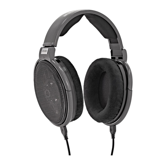 SENNHEISER HD 650 INSTRUCTIONS FOR USE MANUAL Pdf Download | ManualsLib