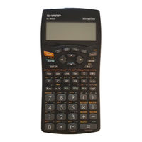 Sharp Scientific calculator User Manual
