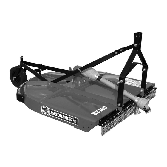 BUSH HOG RAZORBACK RZ 160 OPERATOR'S MANUAL Pdf Download ManualsLib