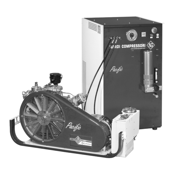 NARDI COMPESSORI PACIFIC 210 INSTRUCTION MANUAL AND SPARE PARTS