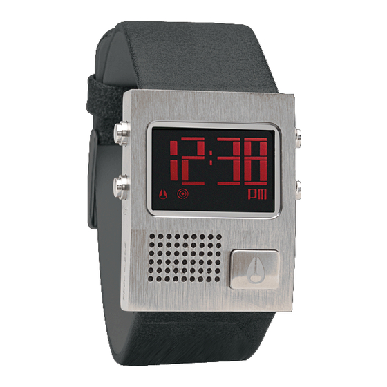 NIXON WATCH OPERATION MANUAL Pdf Download ManualsLib