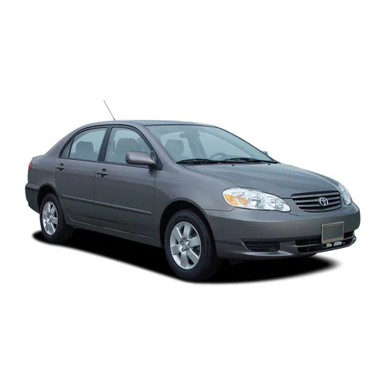 Toyota Corolla 2008 Maintenance Manual