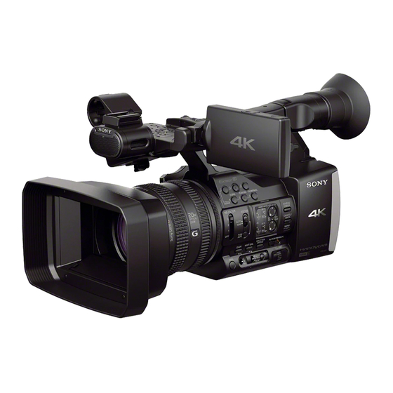 Sony Handycam FDR-AX1 Operating Manual