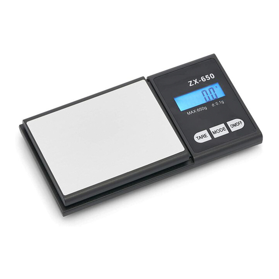 FAST WEIGH SCALES ZX650 USER MANUAL Pdf Download ManualsLib