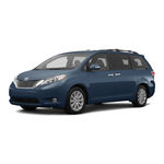 Toyota 2015 Sienna Manual