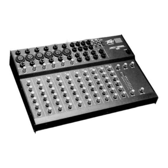 Peavey Unity Series 500 Operating Manual