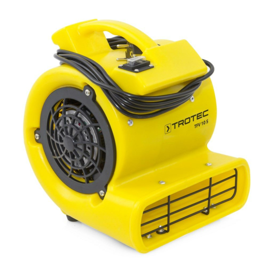 Trotec TFV 10 S Operating Manual
