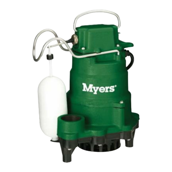 Pentair MYERS MCI0 Series Installation And Operation Manual
