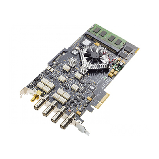AlazarTech ATS9462 User Manual