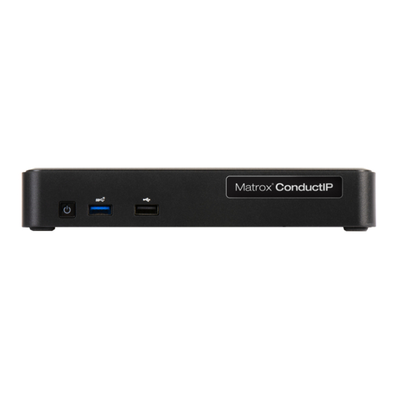 Matrox ConductIP Installation And User Manual