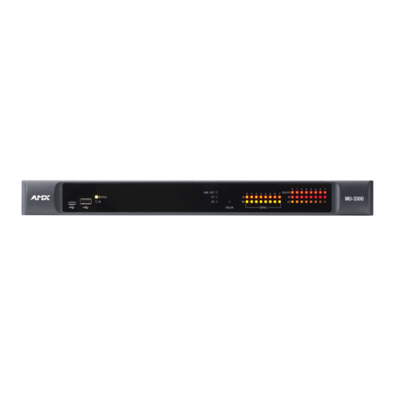 Harman AMX MU Series Manuals
