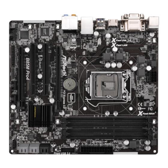 ASROCK B85M Pro4 Manuals