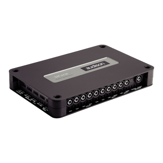 Audison bit one Advanced Manual