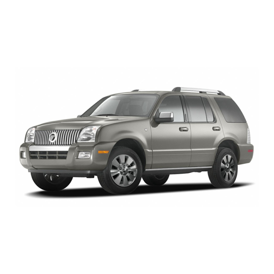 Mercury Mountaineer 2001 Owner's Manual