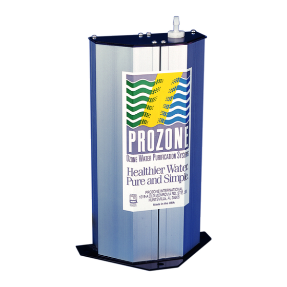 Prozone PZ4 Installation Manual And Operation Manual