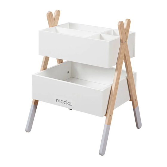 Mocka Wilbur Kids Storage Shelf Assembly Instructions Manual