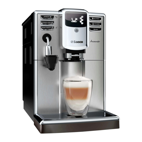 Saeco INCANTO HD8914 Quick Start Manual