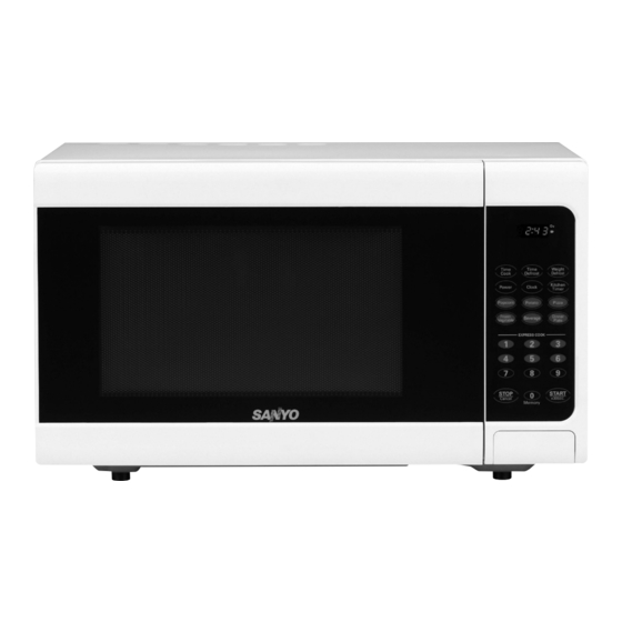 Sanyo EM-S7560W Instruction Manual And Cooking Manual