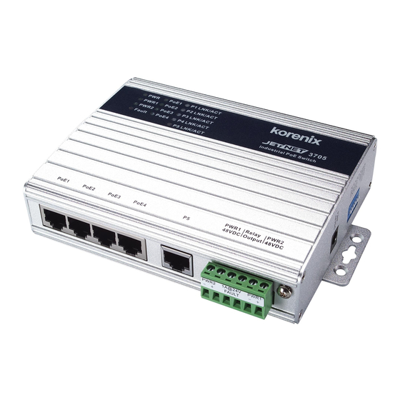 Korenix JetNet 3705 Series Quick Installation Manual