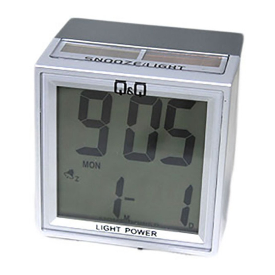Q&Q D057-500Y Quick Manual