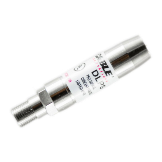 Cable Innovations DLPS-15C Installation And Information Sheet