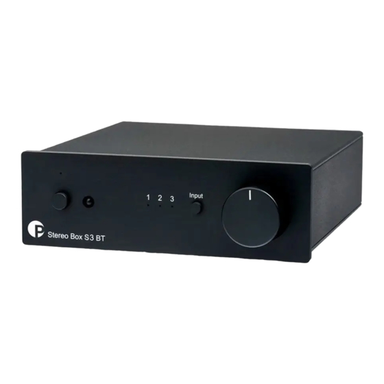 Pro-Ject Audio Systems Box-Design MaiA S3 Instructions For Use Manual