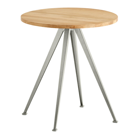 Hay PYRAMID CAFE TABLE 21 Instruction Manual