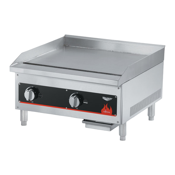 Vollrath Cayenne FTG9012 Installation Instructions Manual
