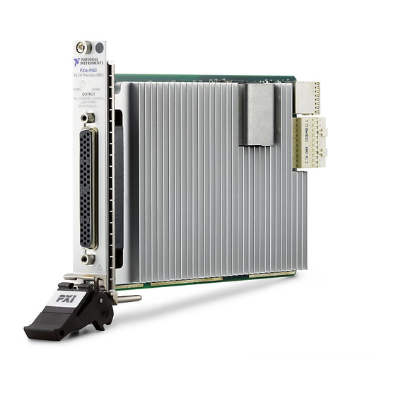 National Instruments PXIe-4163 Manual