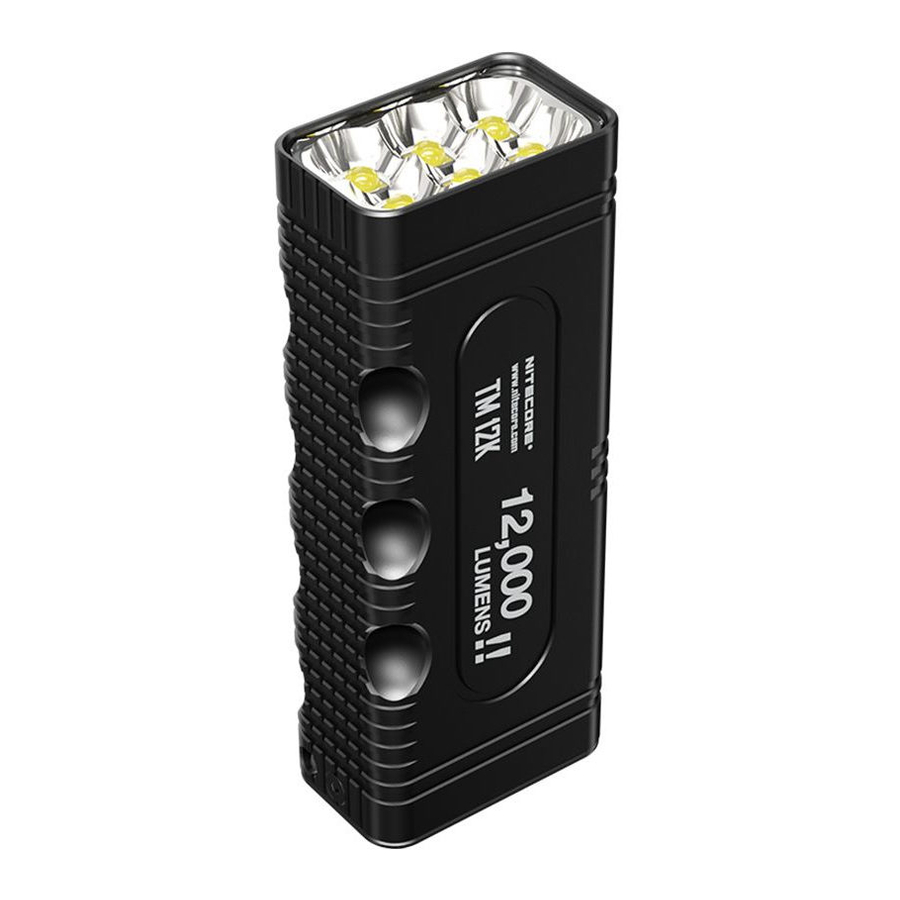 Nitecore TM12K - 12,000 Lumens Compact And Intelligent Sharp Light Manual