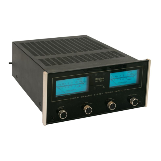 McIntosh MC 7300 Manual