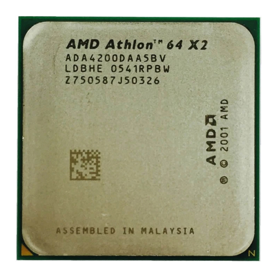 AMD ADA4200DAA5BV - Athlon 64 X2 2.2 GHz Processor Manual