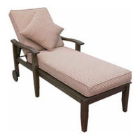 Country Living WOODEN CHAISE LOUNGE Owner's Manual