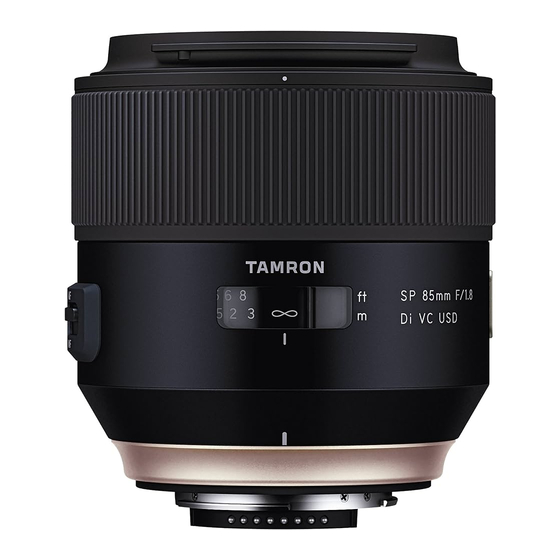 Tamron SP85mm F/1.8 Di VC USD User Manual