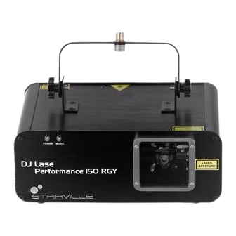thomann stairville dj lase performance 150 RGY User Manual