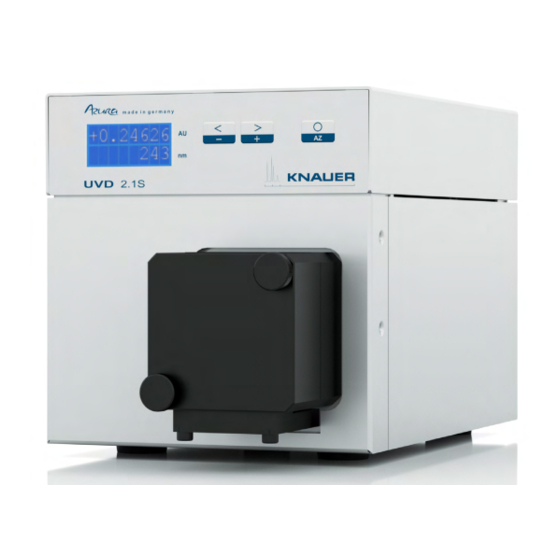 Knauer Azura Detector UVD 2.1S Instructions Manual