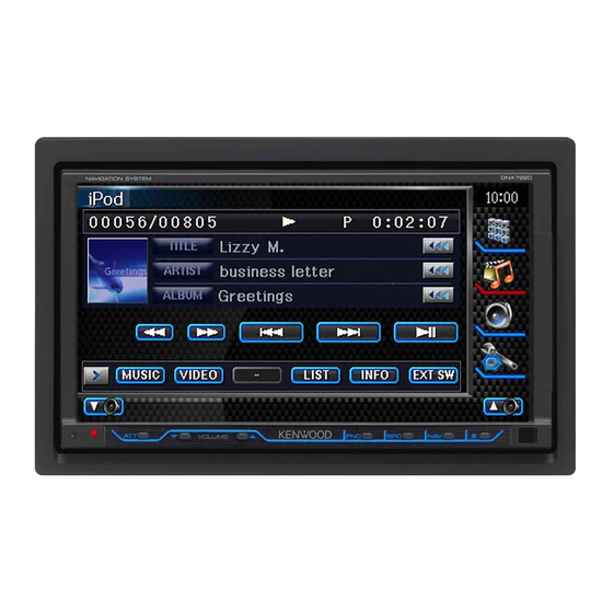 Kenwood DNX7200 Instruction Manual