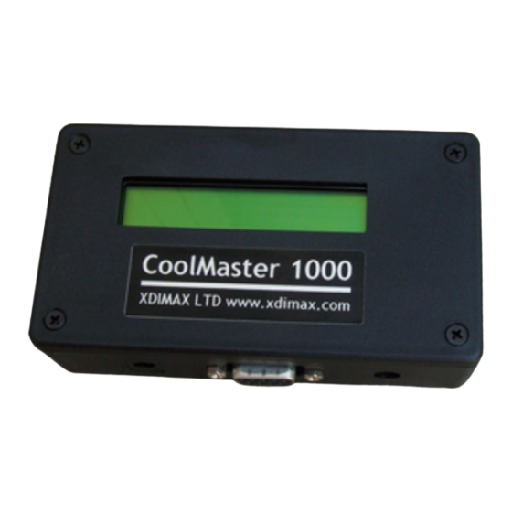 Cool Automation CoolMaster 1000D User Manual