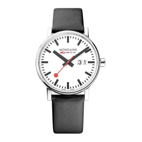 mondaine Date Instruction