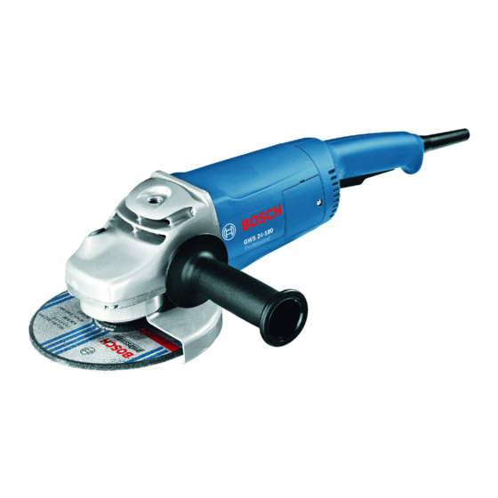 Bosch Professional GWS 24-180 Original Instructions Manual