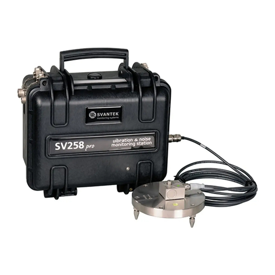 Svantek SV 258PRO User Manual
