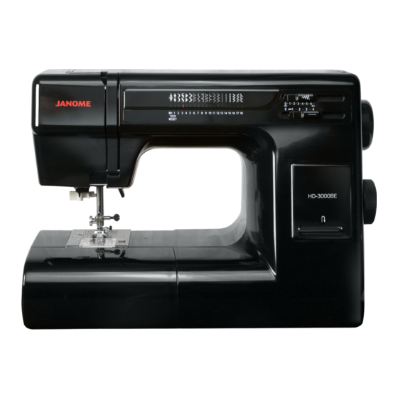 Janome HD-3000BE Manuals