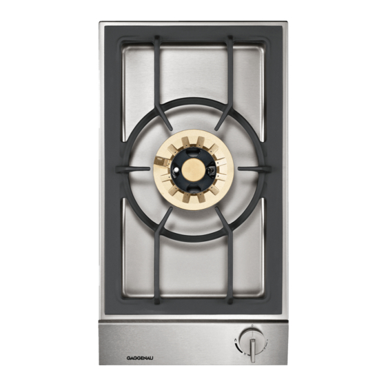 Gaggenau VG 231 AU Instruction Book