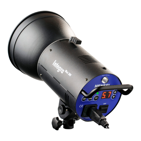 Hensel Integra Mini 300 Monolight Flash Manuals
