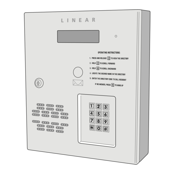 Linear AE-500 Facility Manager’s Manual