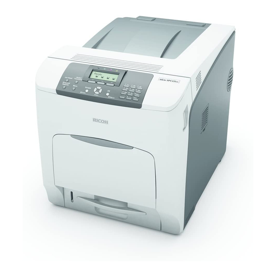 Ricoh Aficio SP C431DN Technical Information