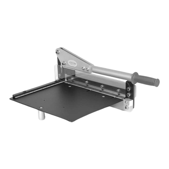 Accu Cutter 2001EVO Operator's Manual