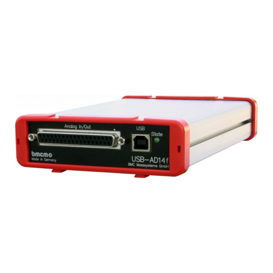bmcm USB-AD14f Manual