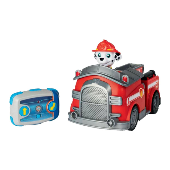 Nickelodeon Paw Patrol Marshall RC Fire Truck User Instruction Manual